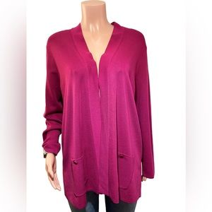 Anne Klein Malibu open front cardigan